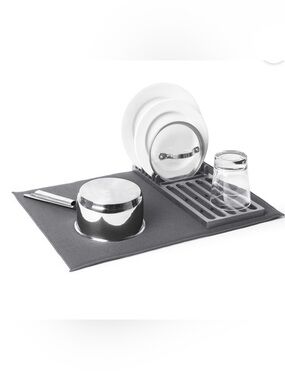 Loft 2 in 1 Dish Drying Mat And Rack